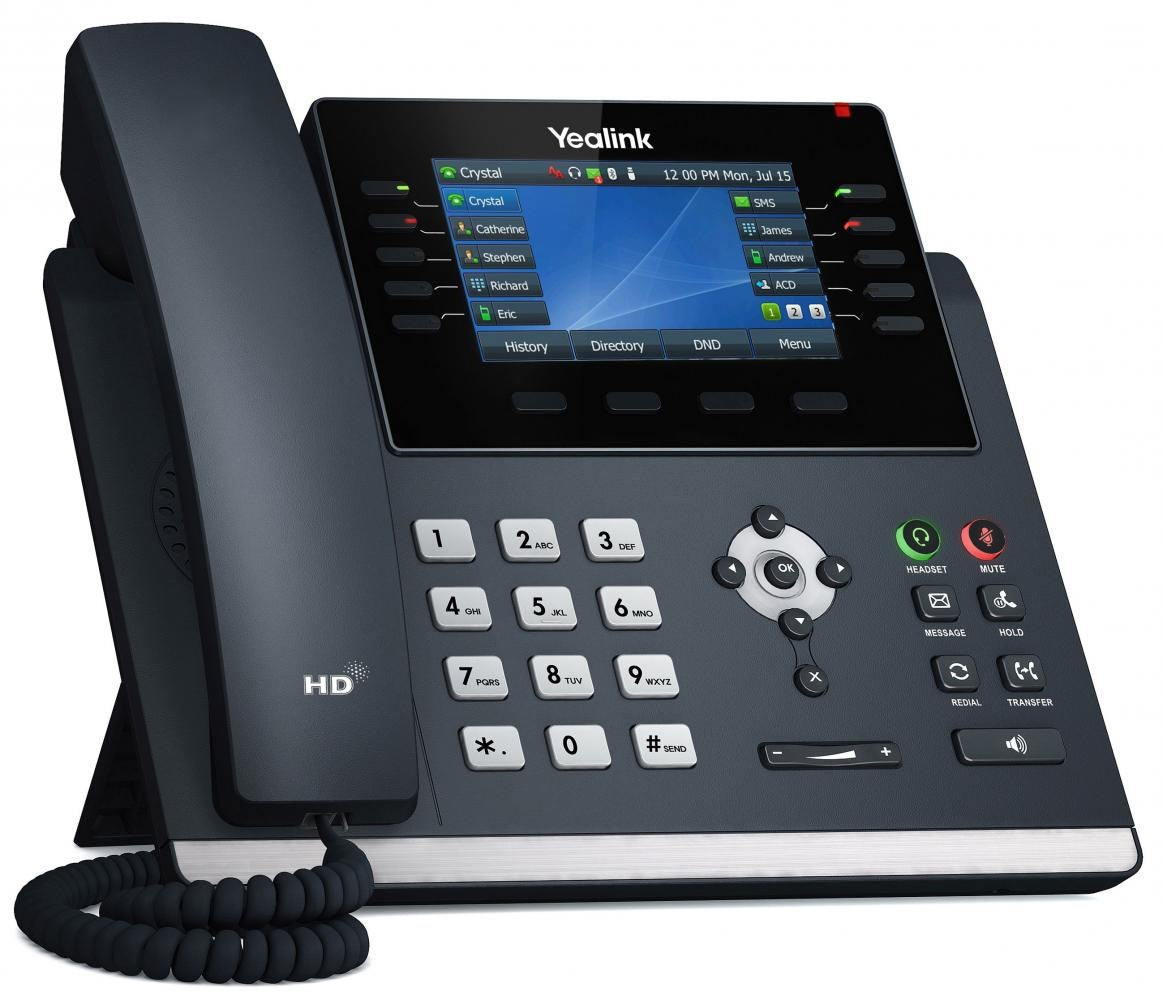 Yealink SIP-T46U - VoIP Phone - Caller ID - 16 Lines - SIP, SIP v2