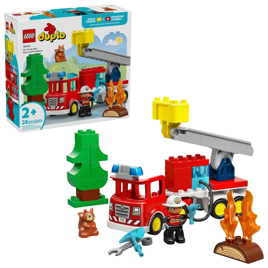 LEGO DUPLO Fire Truck with Hose and Firefighter 10473
