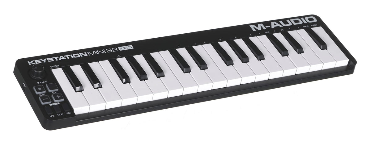 M-AUDIO Keystation Mini 32 MK3 - MIDI Keyboard 32 Keys USB Black White
