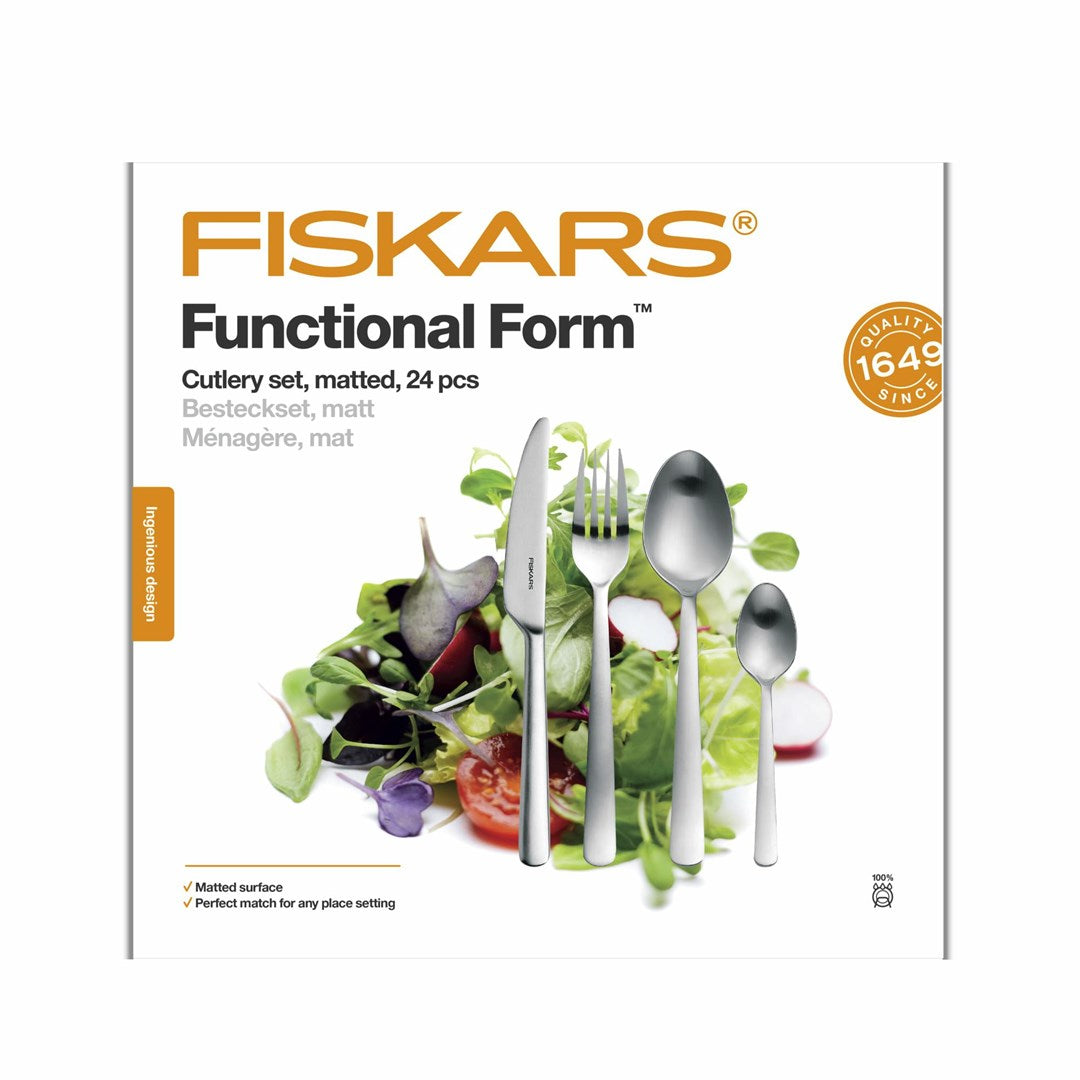 Fiskars Cutlery Set 24 Pieces Matte FF | 1071624
