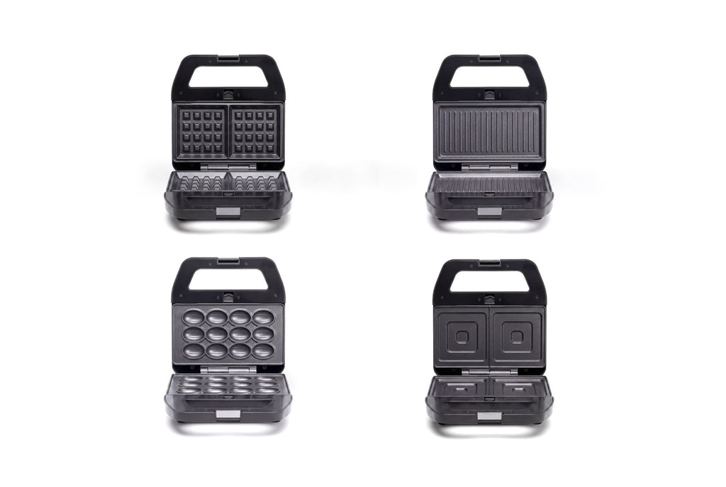 PROMIS Sandwich Maker 4-in-1 750W Non-Stick Plates STP45