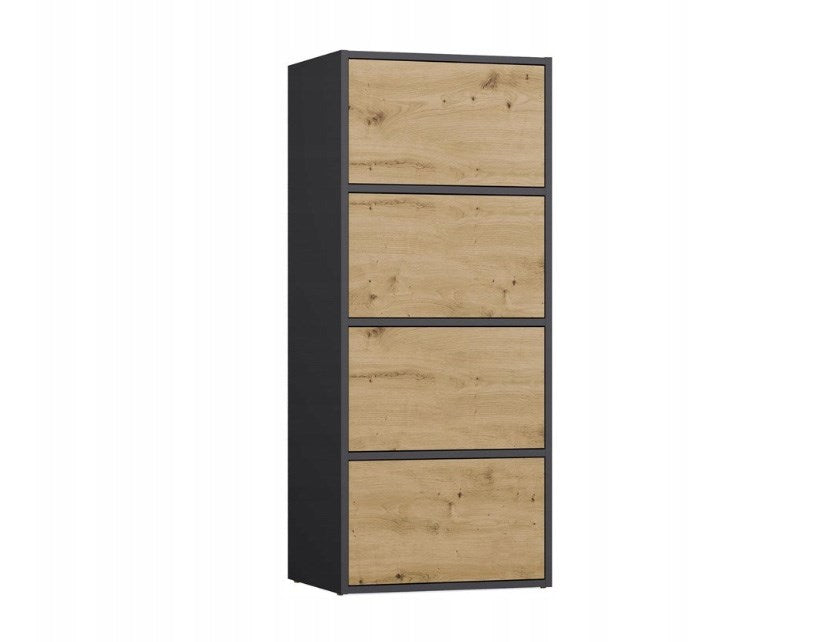 ALMA Chest of Drawers Anthracite/Artisan Oak