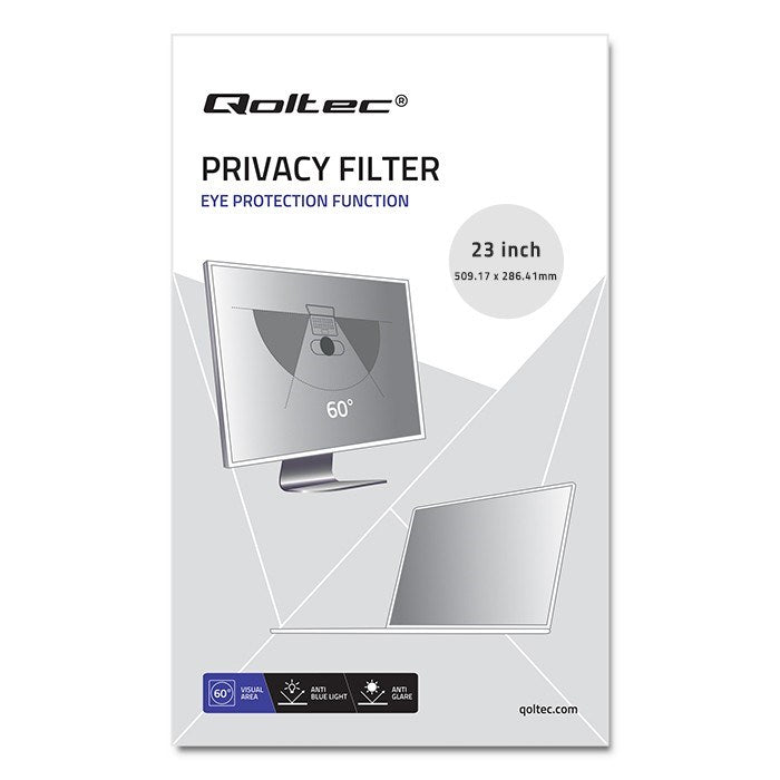 Qoltec 51057 Privacy Filter for 23" Monitors