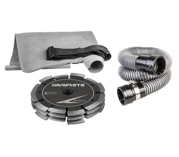 GRAPHITE 2400W Wall Chaser 150 mm with Case
