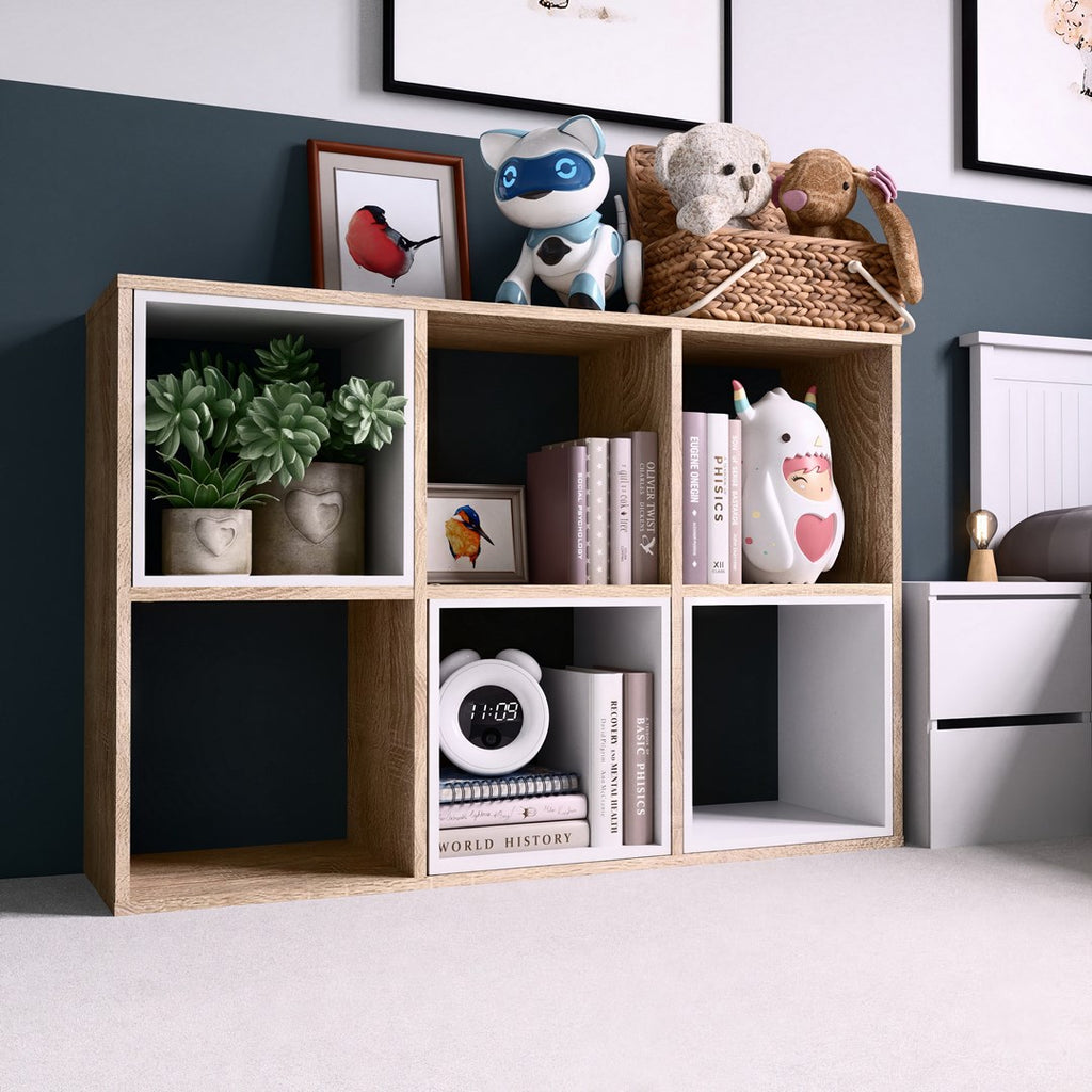 Topeshop Malax 2X3 Sonoma Living Room Bookcase - Model: MALAX 2X3