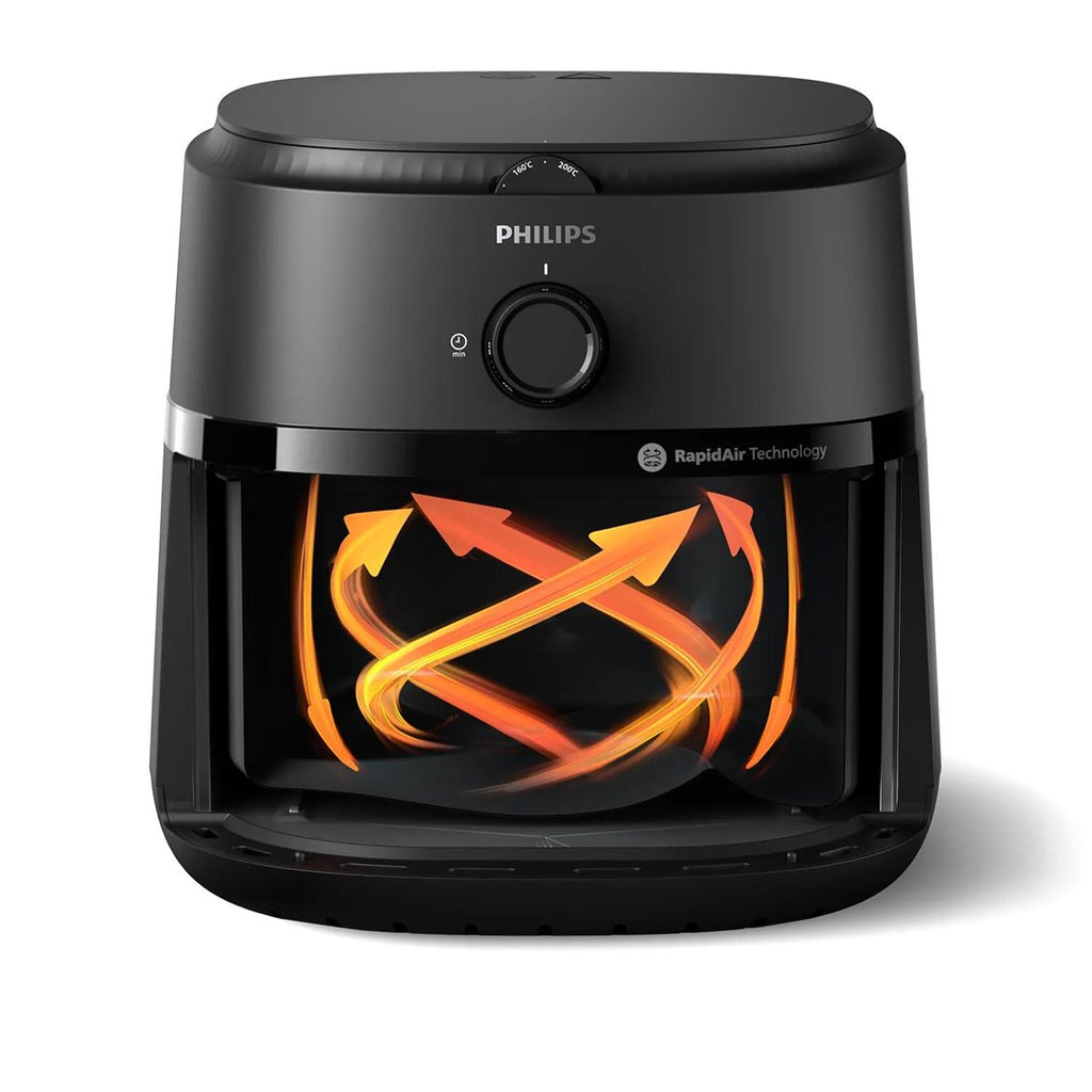 PHILIPS 1000 Series Airfryer Black - 6.2 L Capacity - Healthier Cooking with Less Oil NA130/00