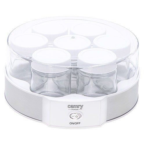 Adler Yogurt Maker CR 4519 - 1.4 L Capacity - 20 W Power - Silver and White