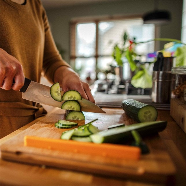 Fiskars 1057550 kitchen cutting board Rectangular Bamboo  Plastic Bamboo  Black