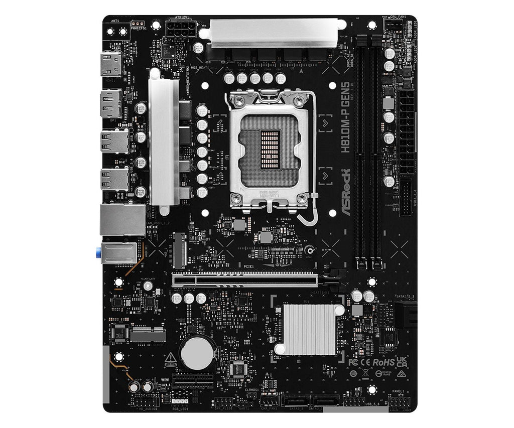 ASROCK H810M-P GEN5 Motherboard LGA 1851 Micro ATX