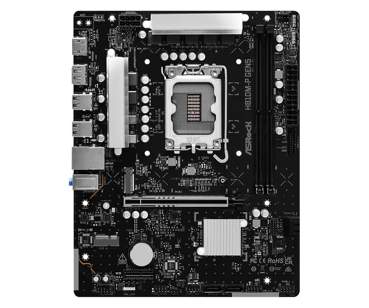 ASROCK H810M-P GEN5 Motherboard LGA 1851 Micro ATX