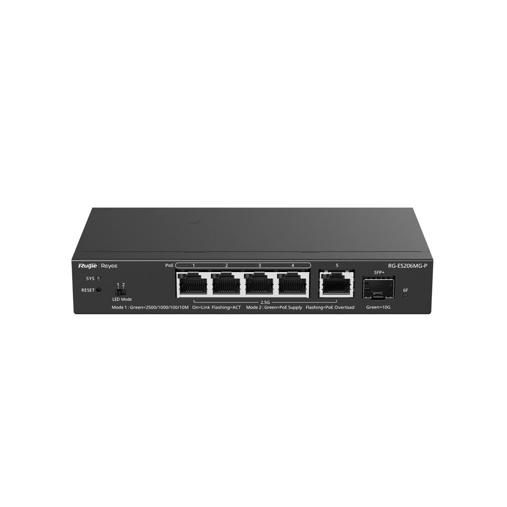 Ruijie Managed L2 Switch 2.5 G Ethernet RG-ES206MG-P