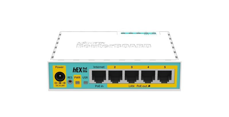 MikroTik hEX PoE Lite Wired Router Fast Ethernet White 1019578