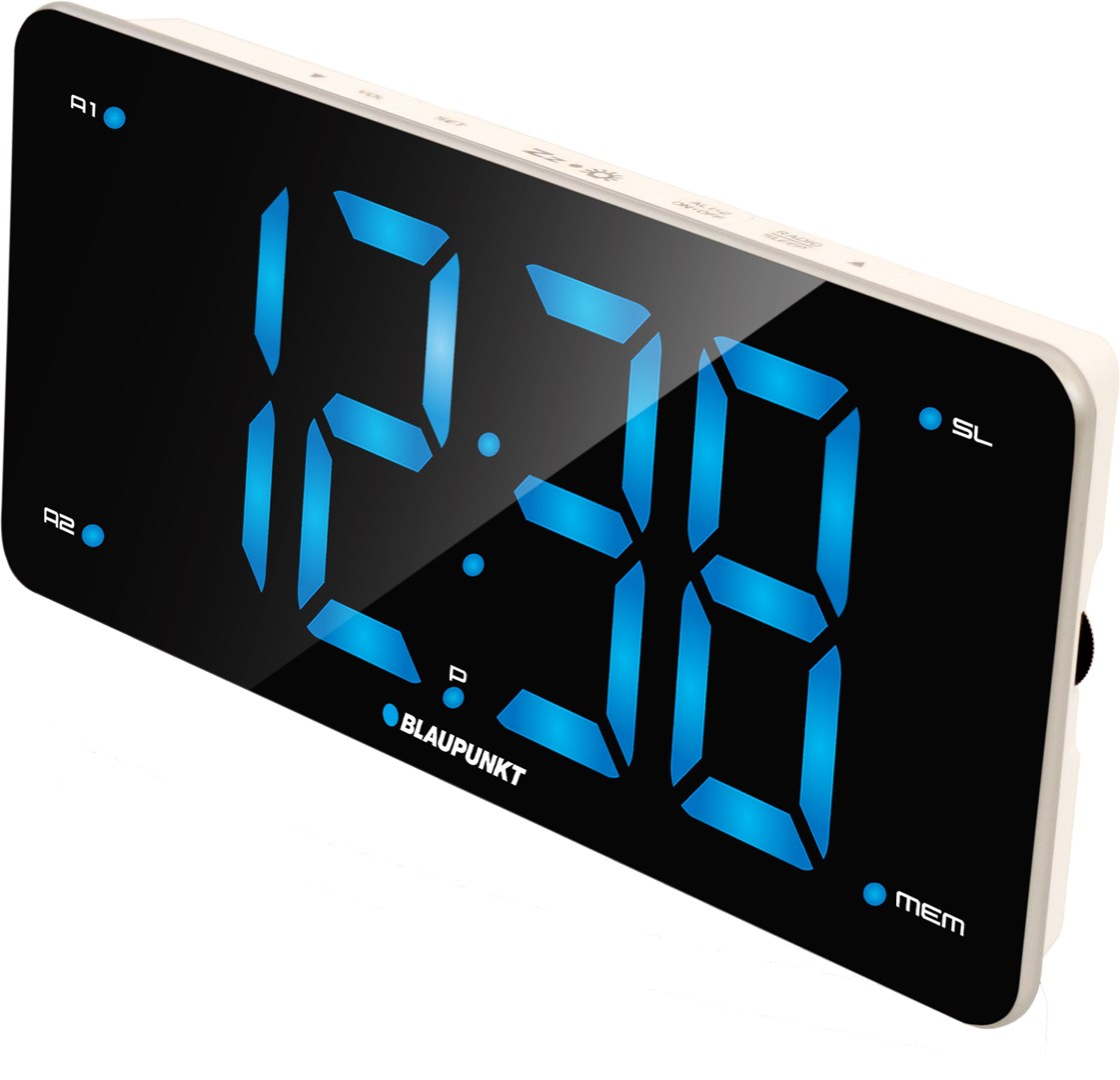 Blaupunkt CR15WH alarm clock Digital alarm clock Black White