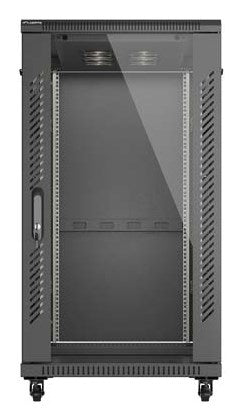 Lanberg FF01-6222-12B rack cabinet 22U Freestanding rack Black