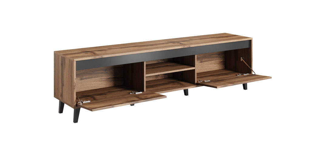 TV Stand NORD II 170 cm Wotan/Anthracite