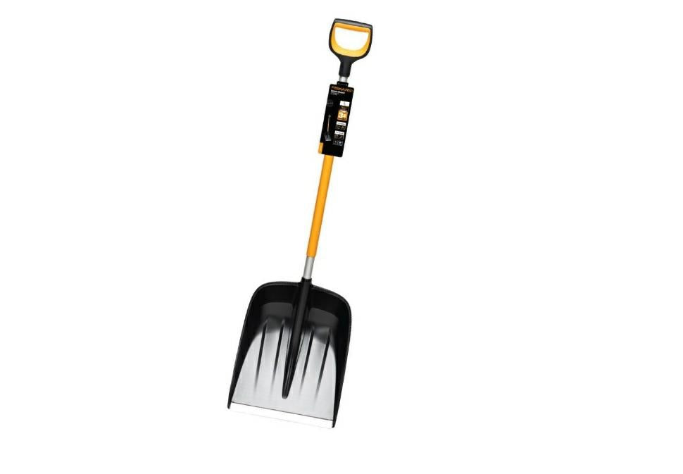 Fiskars Snow Shovel 1057177 Ergonomic Metal Black, Orange 1.4 kg