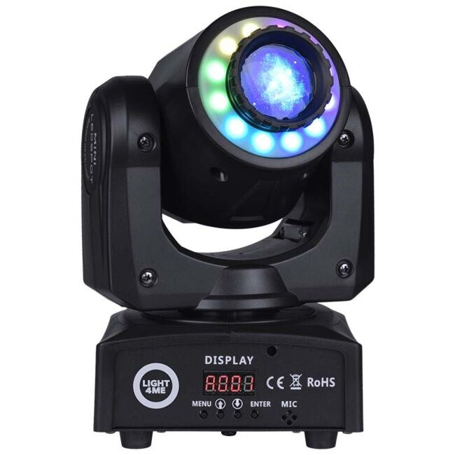 Light4Me LED Moving Head 60W 2818 g 236x299x205mm Model 30 SPOT RING