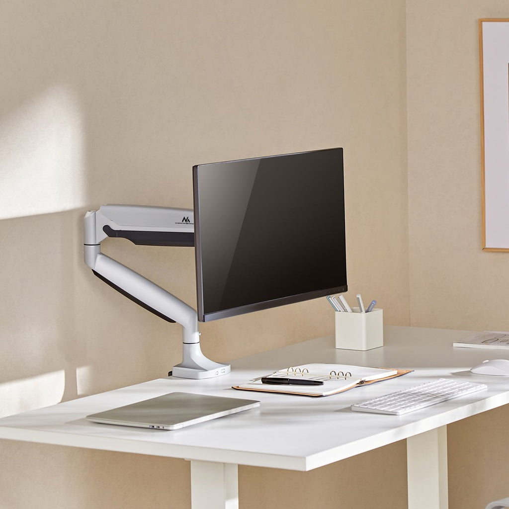 Maclean Double Arm Monitor Mount - 17-45" Screens - 16 kg Capacity - Model 383225