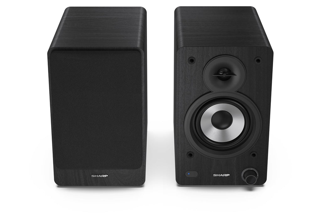Sharp Bookshelf Speakers 2-way Black Wired & Wireless 60 W