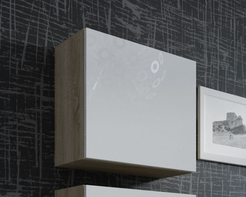 VIGO Square Cabinet 50/50/30 cm Sonoma Oak/White Gloss