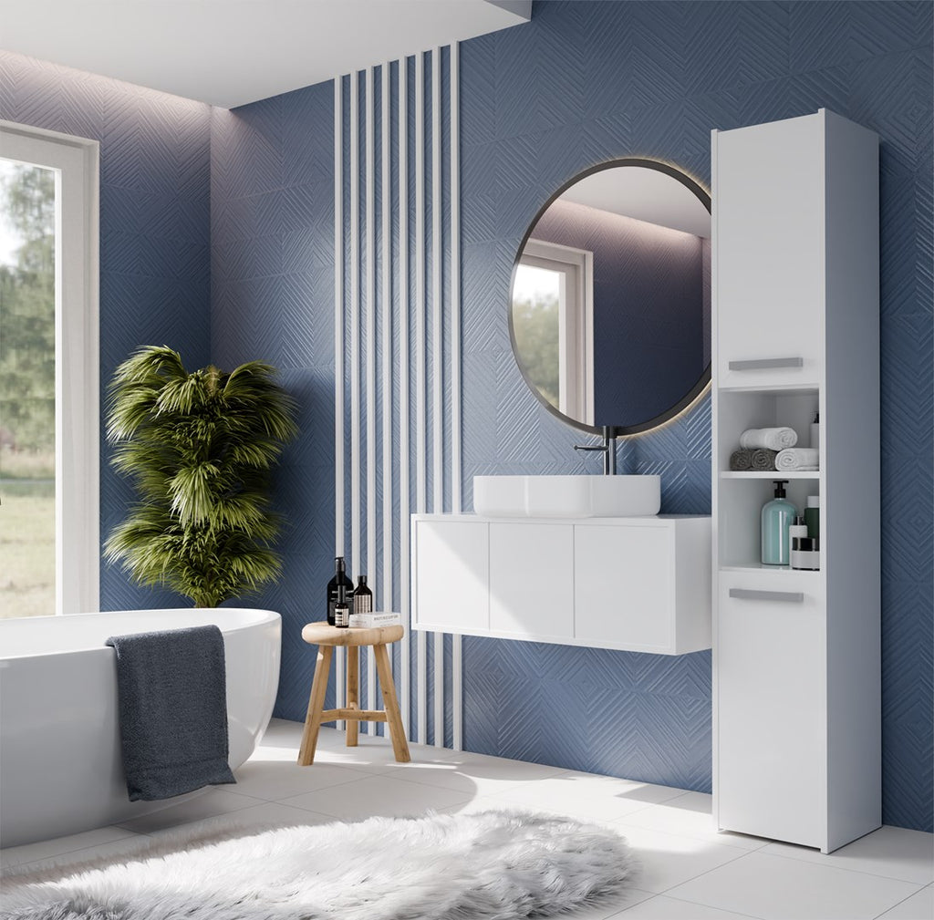 Topeshop S30 BIEL Bathroom Storage Cabinet White