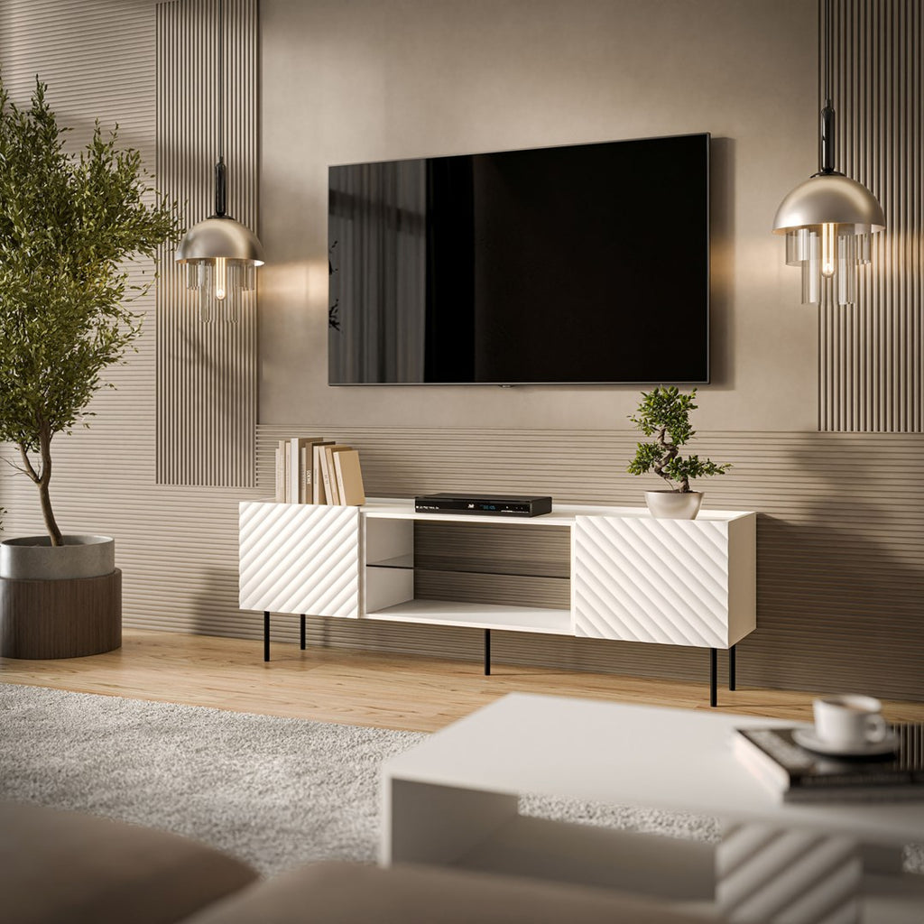 Cama EF LUCCA TV Cabinet 180x40x59 White
