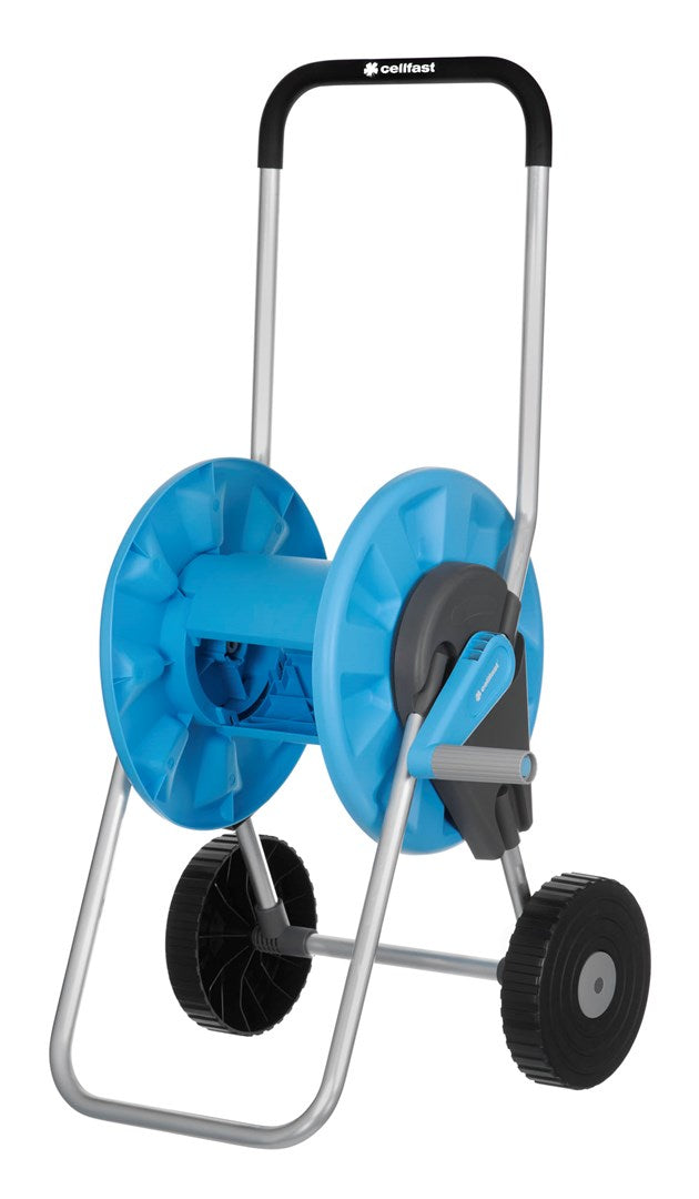 CELLFAST Garden Trolley 55-250 for 45 m Hose Capacity - Technopolymer - Blue