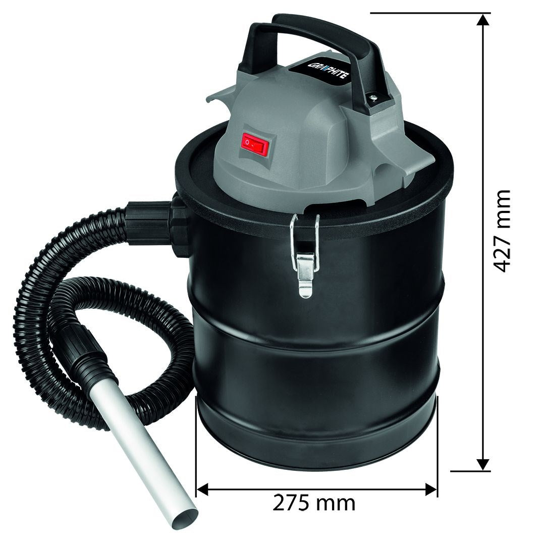 GRAPHITE 58GE125 Ash Vacuum Cleaner 18V 15 L