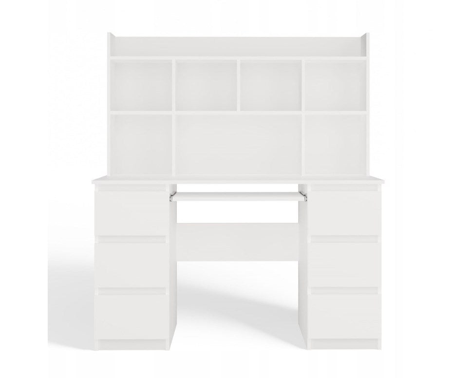 KUBA Desk Set + Extension Piece  White