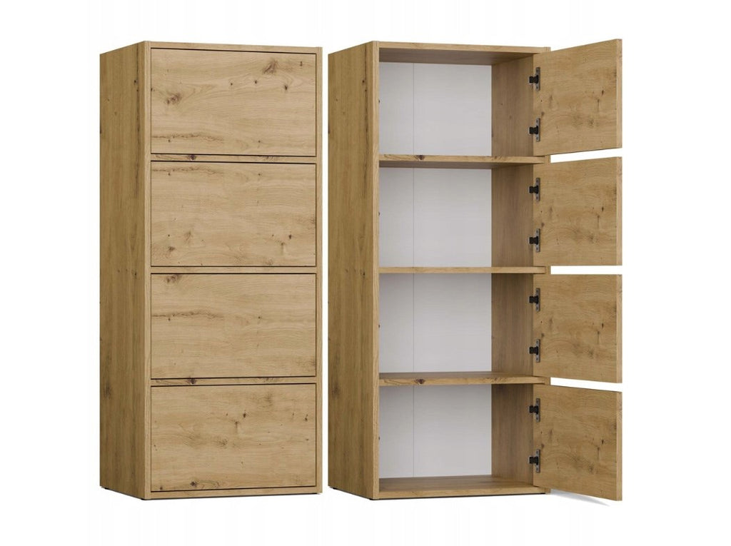 ALMA Chest of Drawers Anthracite/Artisan Oak