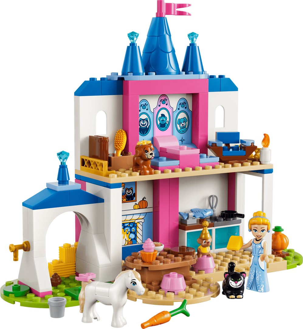 LEGO Building Blocks Cinderella Animal Friends Castle Set 43283 - 149 Pieces, 1 Minifigure