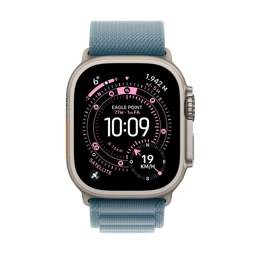 Apple Watch Ultra 3 Titanium Cellular 49 mm - Alpine Loop Light Blue - Small - MEWK4QF/A