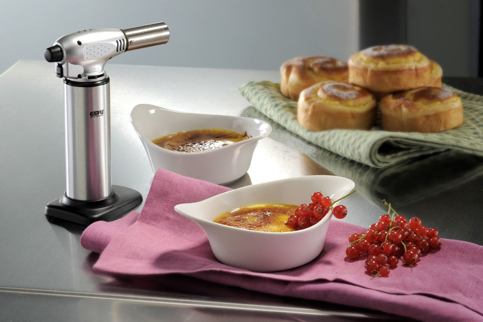 GEFU FUEGO Kitchen Torch, Black Stainless Steel