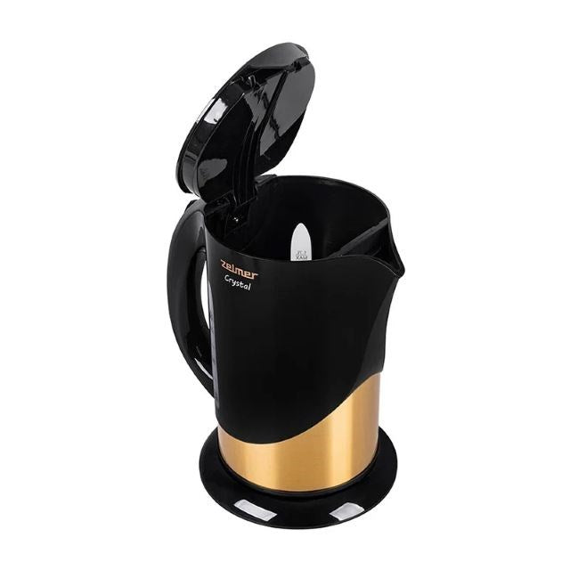 Zelmer ZCK7630 Crystal Gold 1.7-litre 2200W electric kettle  black and gold