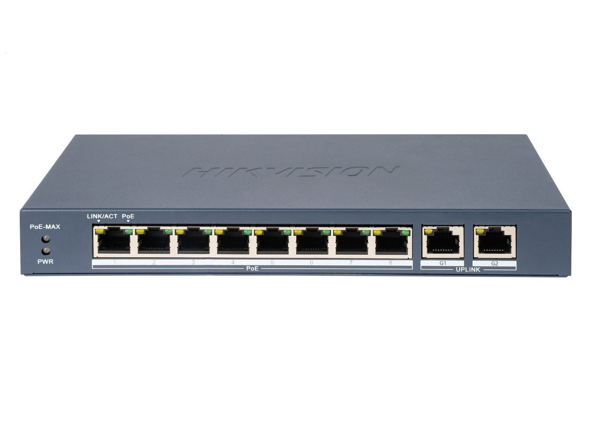 Hikvision Switch 8-Port PoE 10/100Mbps DS-3E0310P-E/M(B)