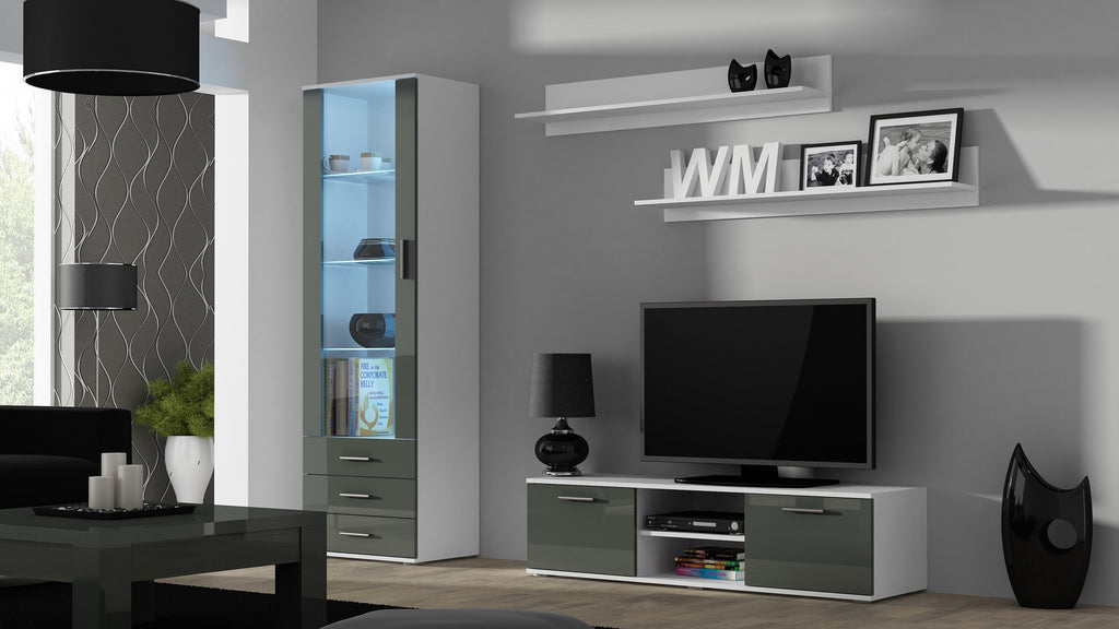 Cama Set of Two Shelves 125 cm SOHO White Matte