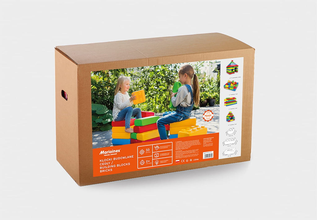 Marioinex ‘brick’ building blocks  33 pieces