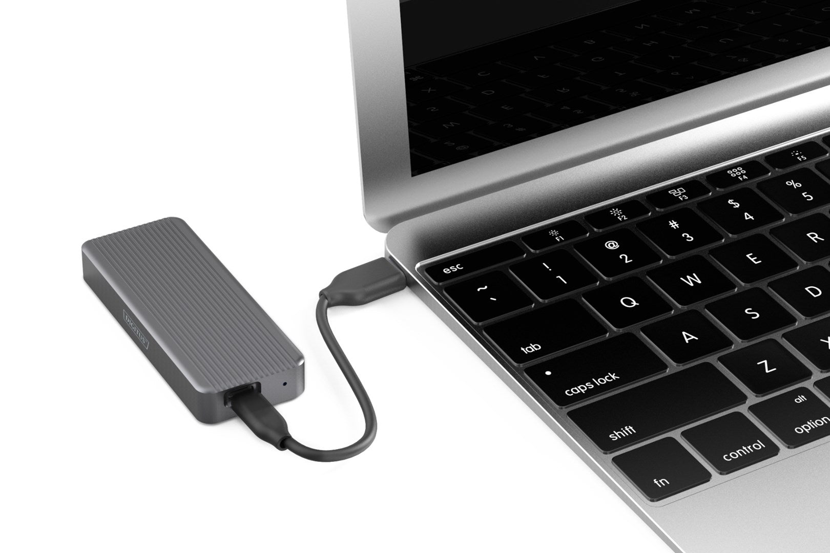 DIGITUS M.2 SSD Enclosure USB 3.2 20 Gbps for 2230-2280 - DA-71157