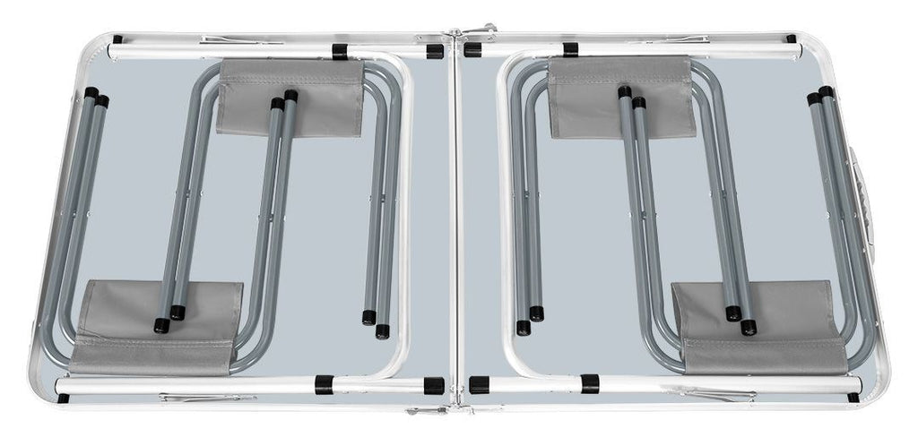 Camping Set Table & 4 Chairs Foldable in Case NEO TOOLS 63-159