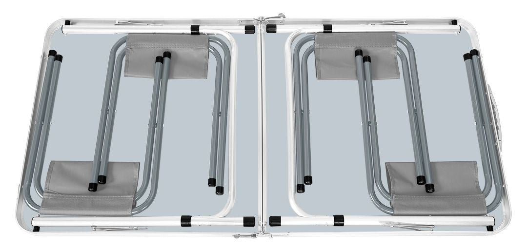 Camping Set Table & 4 Chairs Foldable in Case NEO TOOLS 63-159