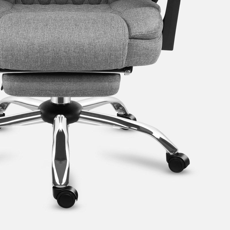 Boss 6.0 Grey Swivel Chair - Massage Function - Ergonomic Design