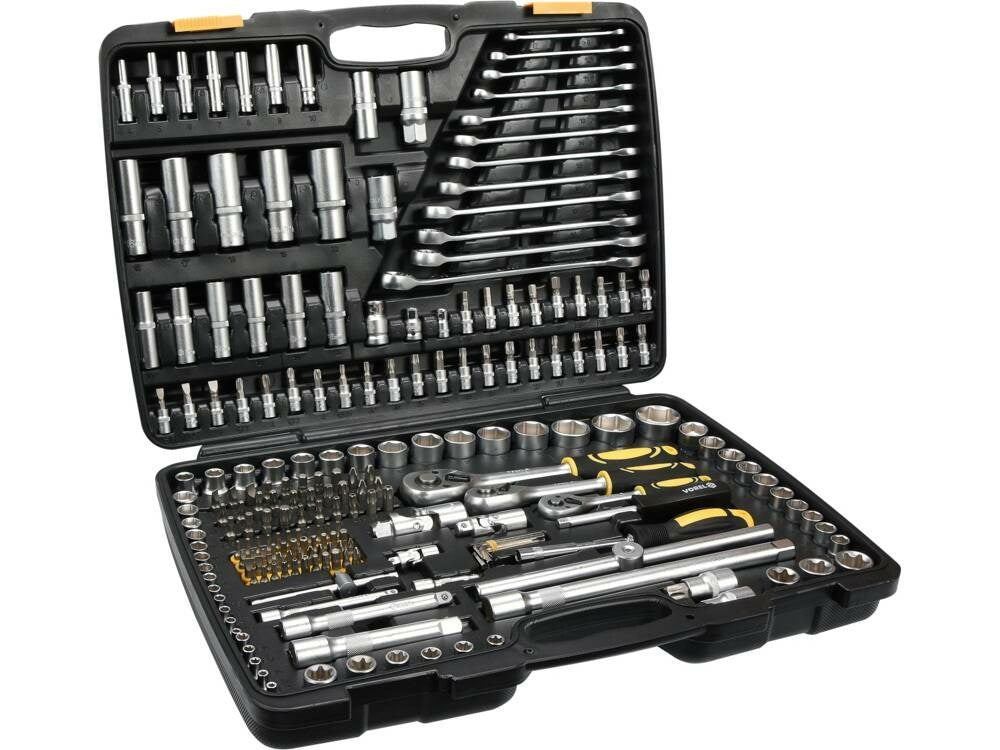 VOREL Wrench Set 216 pcs 1/2" 3/8" 1/4" 216el