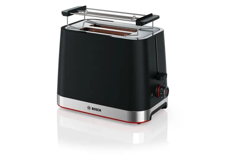 Bosch TAT4M223 Toaster 2 Slice 950W Black Stainless Steel