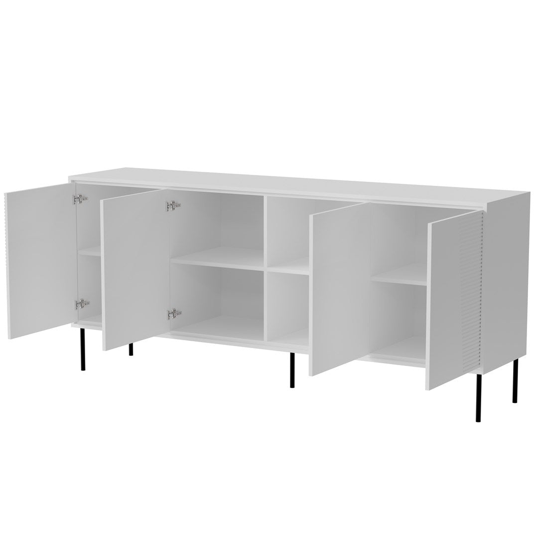 4D ABI Chest of Drawers 200x45x88 Matt White