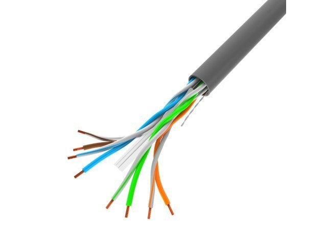 Lanberg Network Cable Cat6 U/UTP 100 m LCU6-11CU-0100-S - 250MHz - 4520 g - 235x310x306mm