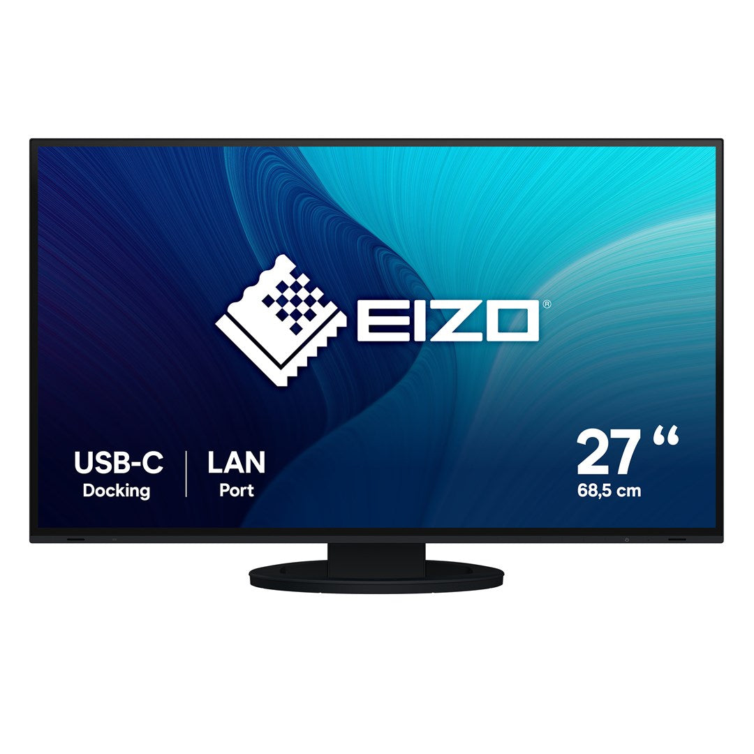 EIZO FlexScan EV2795-BK LED Display 27-inch 2560x1440 USB-C Black
