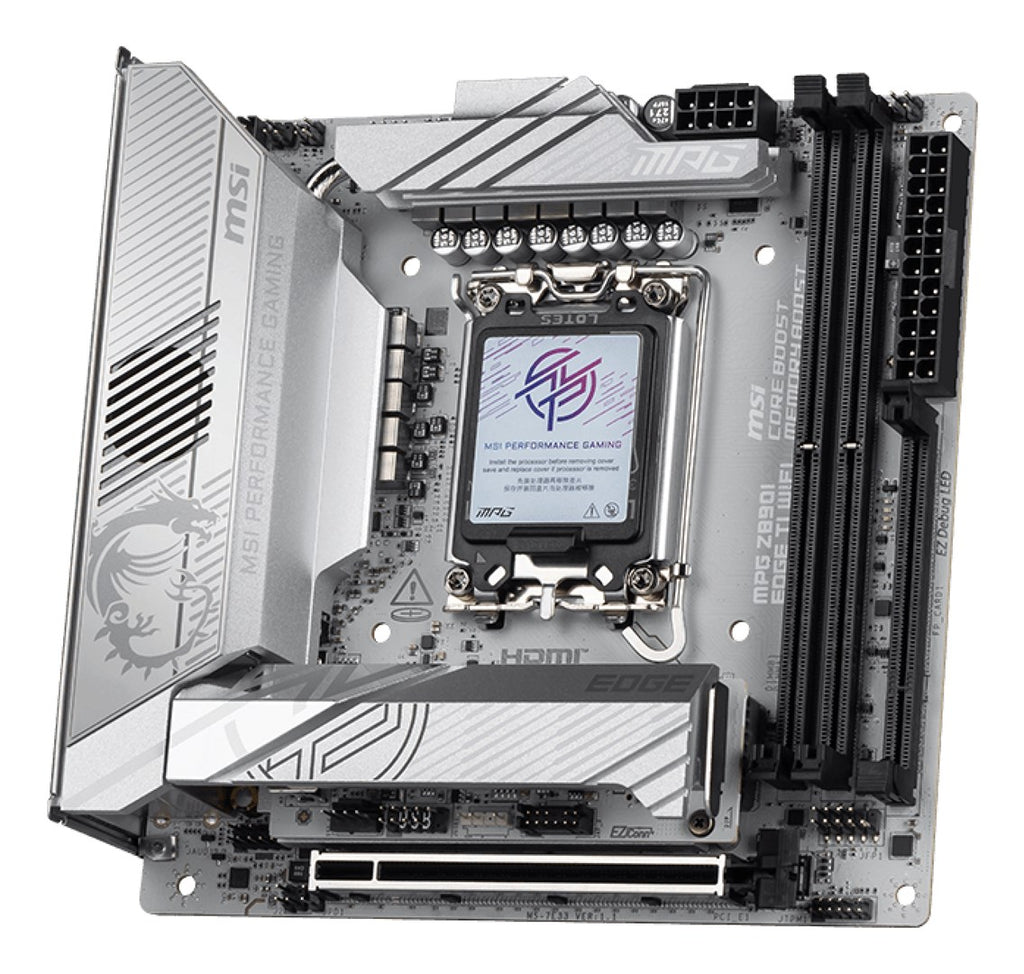 MSI MPG Z890I EDGE TI WIFI Mini-ITX Motherboard (Z890, S1851, ATX, DDR5) (7E33-001R)