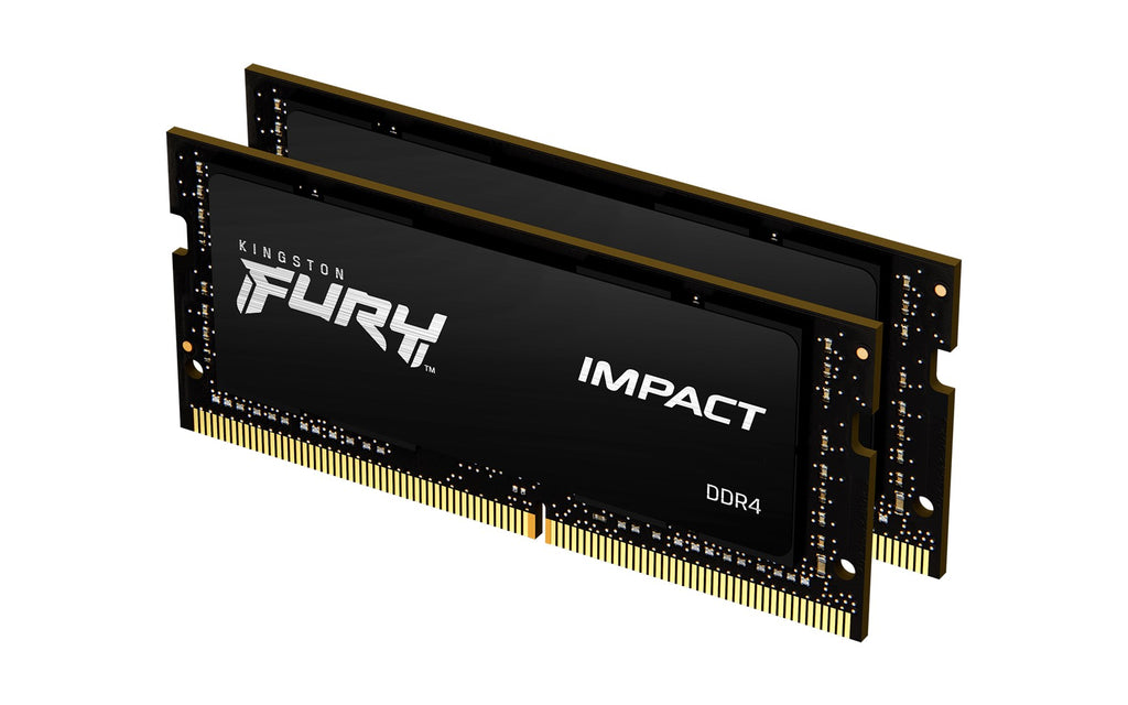 Kingston FURY Impact - 64 GB DDR4 SO-DIMM Kit - 3200 MHz - Laptop (KF432S20IBK2/64) CL20-Timings