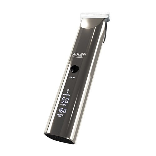 Adler Hair Clipper Silver 60W 5 Speeds Rechargeable AD 2834