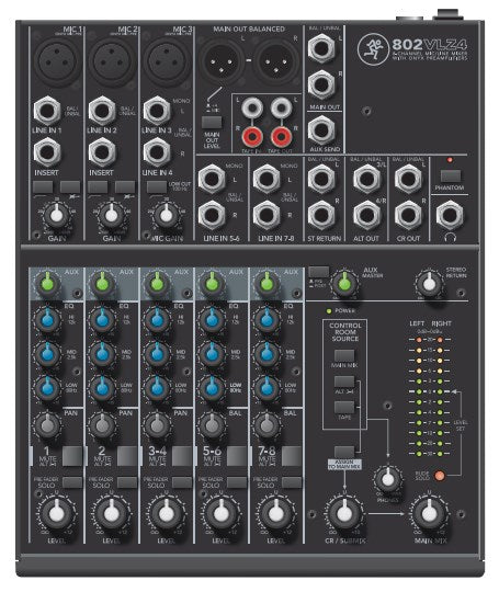 MACKIE 802VLZ4 Audio Mixer 8 Channels 20-20000 Hz 2786878